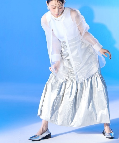 nissen（ニッセン）の「【ゆったり幅広】ACQUA PALETTE（アクアパレット）スクエアトゥパンプス（ワイズ４E）（パンプス・レディース・シルバー/グレイッシュベージュ/ブラック・LL/L/M/3L）」の13枚目の写真