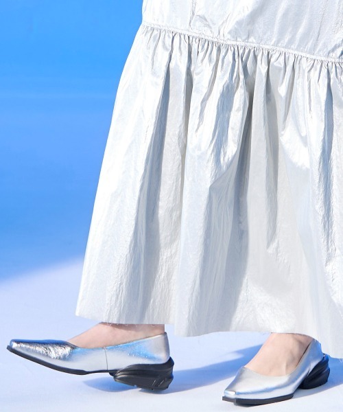 nissen（ニッセン）の「【ゆったり幅広】ACQUA PALETTE（アクアパレット）スクエアトゥパンプス（ワイズ４E）（パンプス・レディース・シルバー/グレイッシュベージュ/ブラック・LL/L/M/3L）」の12枚目の写真