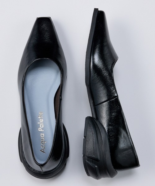 nissen（ニッセン）の「【ゆったり幅広】ACQUA PALETTE（アクアパレット）スクエアトゥパンプス（ワイズ４E）（パンプス・レディース・シルバー/グレイッシュベージュ/ブラック・LL/L/M/3L）」の15枚目の写真