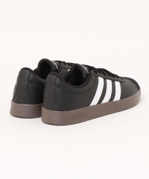 adidas（アディダス）の「adidas アディダス VL COURT BASE M レディーススニーカー(VLコートベースM)（スニーカー・レディース・ホワイト×ブラック/ブラック・22.5cm/23.5cm/24.5cm/23.0cm/24.0cm/25.0cm）」の3枚目の写真
