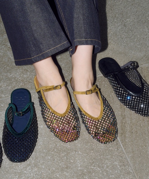 セール】GRISEビジューネットミュール（その他シューズ）｜GRISE