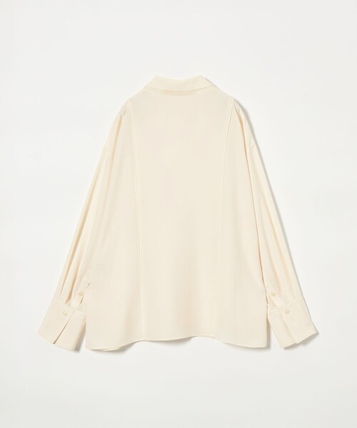 EMMEL REFINES（エメルリファインズ）の「＜EMMEL REFINES＞EM レイヤー トロミ シャツ（シャツ/ブラウス・レディース・ベージュ/オフホワイト・FREE）」の3枚目の写真