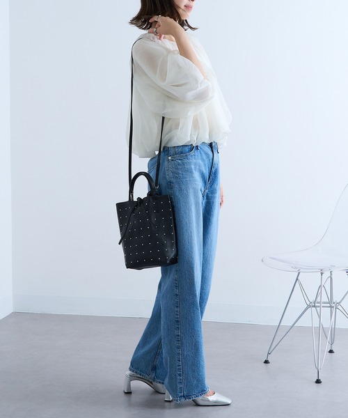 MARLON FIRENZE(マーロンフィレンツェ)の「【MARLON FIRENZE】イタリアンレザー スタッズトートバッグ(トートバッグ・レディース・グレイッシュベージュ/ブラック・FREE)」の19枚目の写真