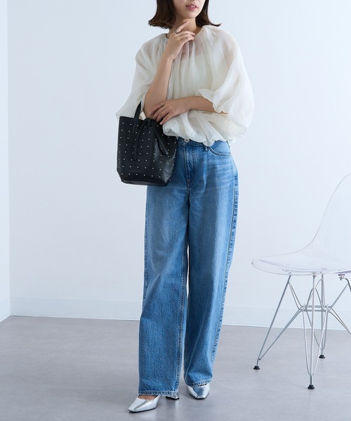 MARLON FIRENZE(マーロンフィレンツェ)の「【MARLON FIRENZE】イタリアンレザー スタッズトートバッグ(トートバッグ・レディース・グレイッシュベージュ/ブラック・FREE)」の7枚目の写真