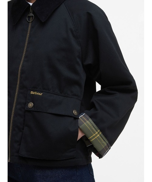 Barbour（バブアー）の「Winnie ノンワックス 中綿 ジャケット（レディース）（ブルゾン・レディース・ブラック/グリーン/ベージュ・8/10/6）」の7枚目の写真