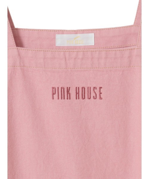 チェリー刺繍使いデニムジャンパースカート（ジャンパースカート