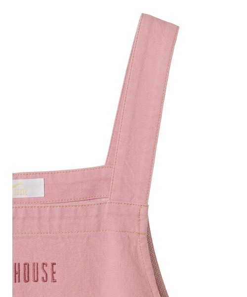 チェリー刺繍使いデニムジャンパースカート（ジャンパースカート