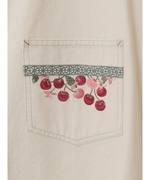 PINK HOUSE（ピンクハウス）の「チェリー刺繍使いデニムジャンパー