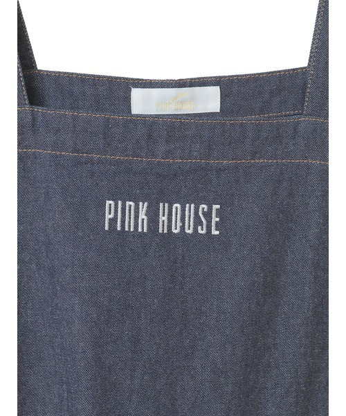 チェリー刺繍使いデニムジャンパースカート（ジャンパースカート