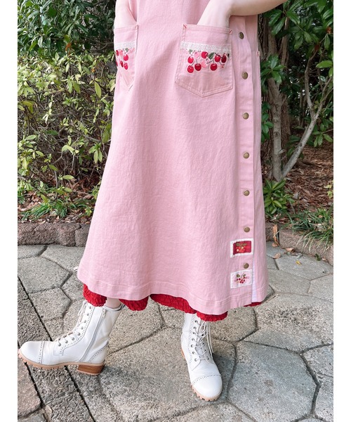 PINK HOUSE ジャンバースカート フランネルジャンパースカート｜ピンクハウスオフィシャル