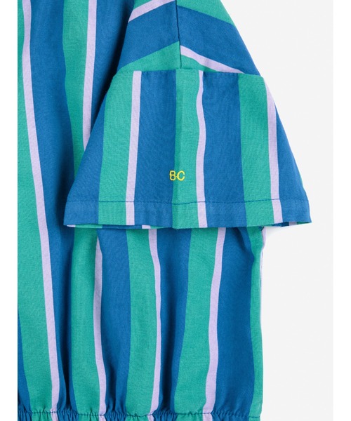 BOBO CHOSES（ボボショーズ）の「Striped crop shirt（シャツ/ブラウス・キッズ・ブルー・2-3YEAR/4-5YEAR/6-7YEAR）」の2枚目の写真