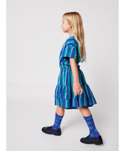 BOBO CHOSES（ボボショーズ）の「Striped crop shirt（シャツ/ブラウス・キッズ・ブルー・2-3YEAR/4-5YEAR/6-7YEAR）」の6枚目の写真