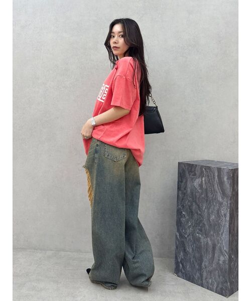 EVRIS（エヴリス）の「ハイダメージワイドデニムパンツ（デニムパンツ・レディース・ブルー/インディゴブルー・MEDIUM/SMALL）」の20枚目の写真