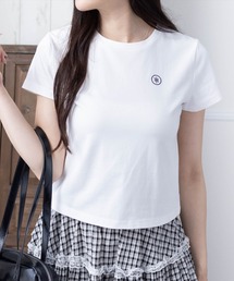 clear | ワンポイント刺繍入りTシャツ[大人 カジュアル 半袖]≪SS新作≫(Tシャツ/カットソー)