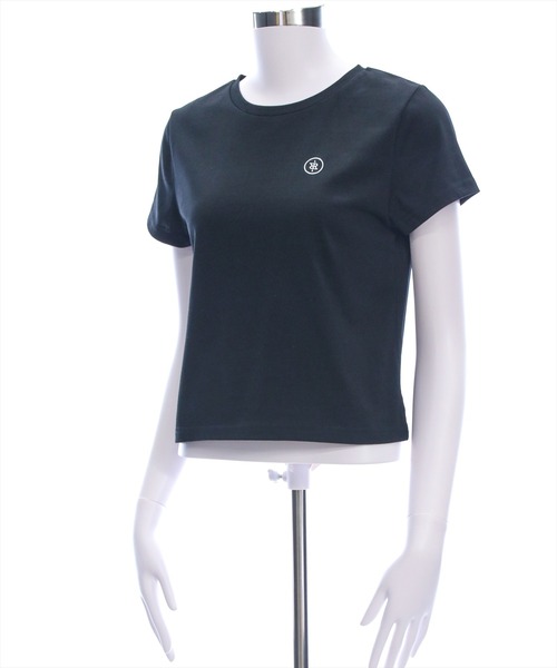 clear（クリア）の「ワンポイント刺繍入りTシャツ[大人 カジュアル 半袖]（Tシャツ/カットソー・レディース・ブラック/オフホワイト・F）」の11枚目の写真