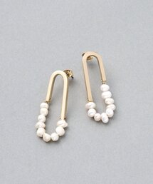 ゴールド×パールピアス