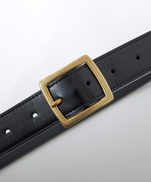 THE PAUSE（ザ ポーズ）の「【THE PAUSE】スクエアバックルベルト（ベルト・レディース・ダークブラウン/ブラック・FREE）」の5枚目の写真