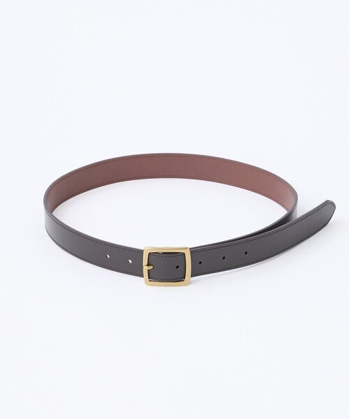 THE PAUSE（ザ ポーズ）の「【THE PAUSE】スクエアバックルベルト（ベルト・レディース・ダークブラウン/ブラック・FREE）」の3枚目の写真