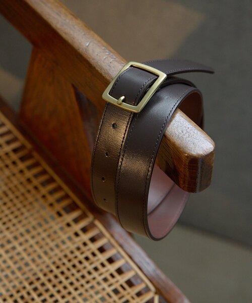 THE PAUSE（ザ ポーズ）の「【THE PAUSE】スクエアバックルベルト（ベルト・レディース・ダークブラウン/ブラック・FREE）」の8枚目の写真
