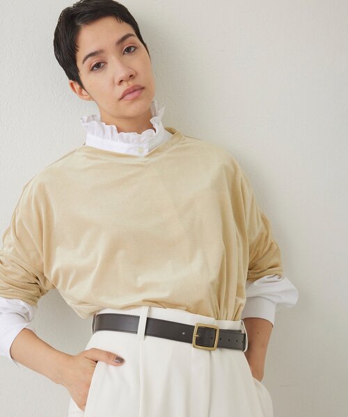 THE PAUSE（ザ ポーズ）の「【THE PAUSE】スクエアバックルベルト（ベルト・レディース・ダークブラウン/ブラック・FREE）」の9枚目の写真