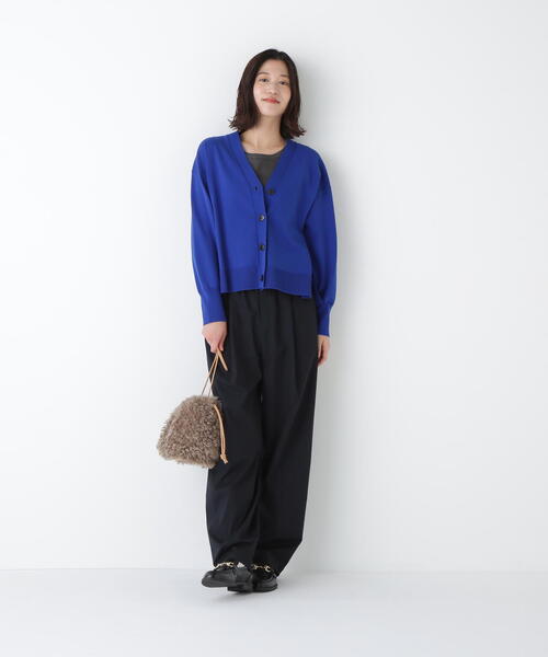 human woman（ヒューマンウーマン）の「◆ドローストリングバッグ（ハンドバッグ・レディース・ベージュ・ﾌﾘ-）」の2枚目の写真