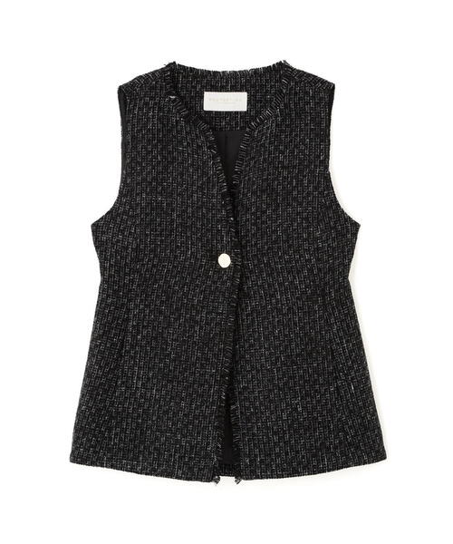 PROPORTION BODY DRESSING(プロポーションボディドレッシング)の「ニュアンス釦ツイードジレ / 1215255800(テーラードジャケット・レディース・ブラック系その他/ホワイト系その他・MEDIUM/SMALL)」の18枚目の写真