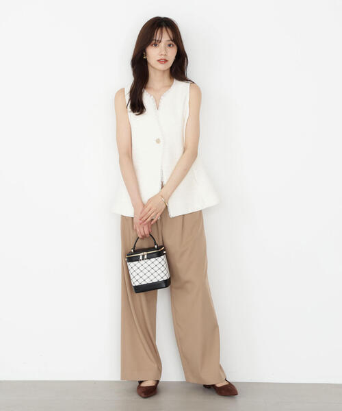 PROPORTION BODY DRESSING(プロポーションボディドレッシング)の「ニュアンス釦ツイードジレ / 1215255800(テーラードジャケット・レディース・ブラック系その他/ホワイト系その他・MEDIUM/SMALL)」の6枚目の写真