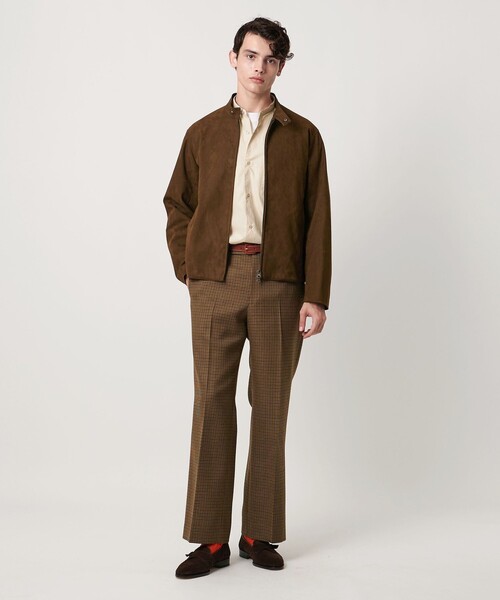 UNITED ARROWS（ユナイテッドアローズ）の「カリビアーナミルズ ポプリン バンドカラーシャツ（シャツ/ブラウス・メンズ・ナチュラル/ロイヤルブルー/ベージュ/ホワイト・M/L/XL/S）」の9枚目の写真