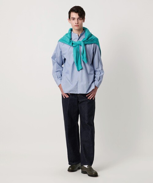 UNITED ARROWS（ユナイテッドアローズ）の「カリビアーナミルズ ポプリン バンドカラーシャツ（シャツ/ブラウス・メンズ・ナチュラル/ロイヤルブルー/ベージュ/ホワイト・M/L/XL/S）」の13枚目の写真