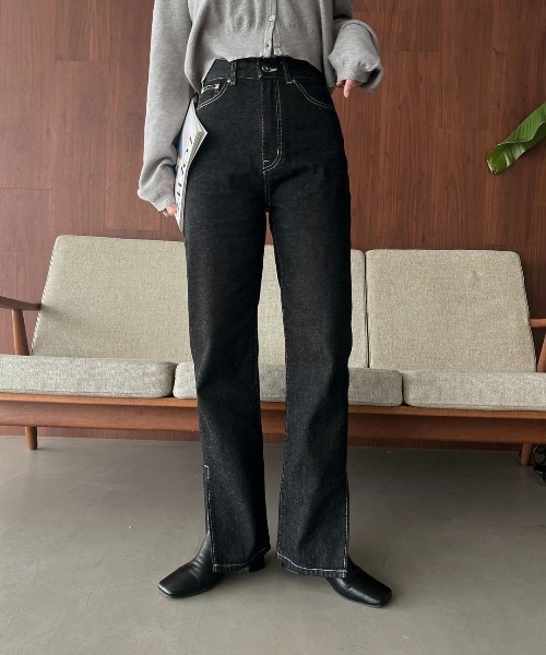 willfully デニムパンツ denim bi color center stitch PT（デニムパンツ）｜WILLFULLY