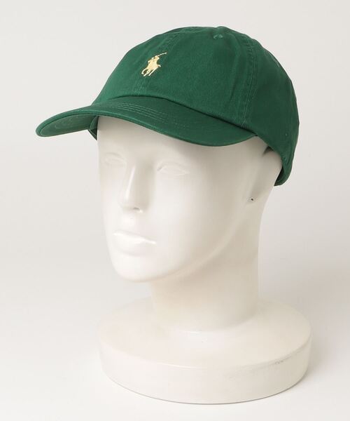 POLO RALPH LAUREN(ポロ ラルフ ローレン)の「コットン チノ ボール キャップ(キャップ・メンズ・グリーン・ONE)」の3枚目の写真