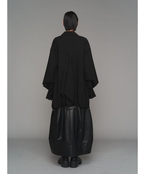 UN3D.（アンスリード）の「FAKE LEATHER COCOON SK / フェイクレザーコクーンスカート（スカート・レディース・グレー/ブラック・38/36）」の13枚目の写真