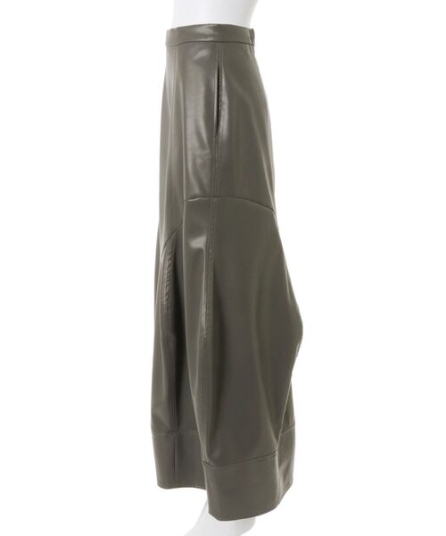 UN3D.（アンスリード）の「FAKE LEATHER COCOON SK / フェイクレザーコクーンスカート（スカート・レディース・グレー/ブラック・38/36）」の18枚目の写真