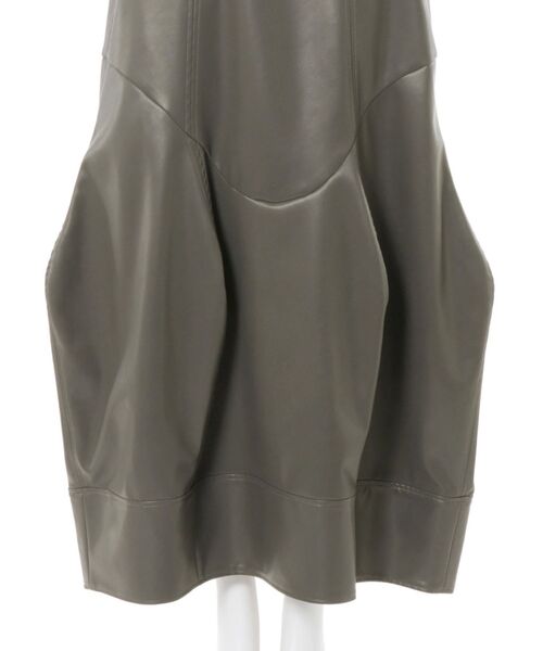 UN3D.（アンスリード）の「FAKE LEATHER COCOON SK / フェイクレザーコクーンスカート（スカート・レディース・グレー/ブラック・38/36）」の16枚目の写真