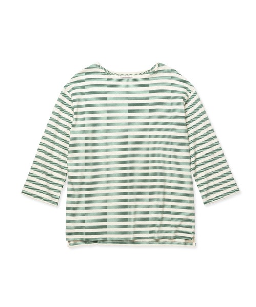 CALEE（キャリー）の「DOMINO BORDER BASQUE SH（Tシャツ/カットソー・メンズ・ネイビー/グリーン・X-LARGE/LARGE/MEDIUM）」の3枚目の写真
