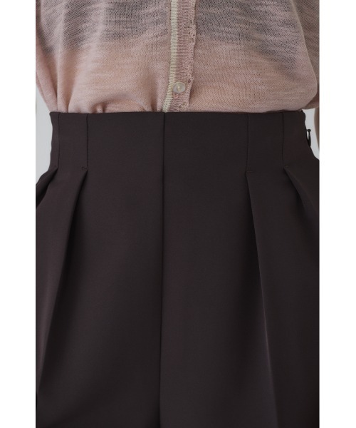 RIM.ARK（リムアーク）の「W cloth slit straight PT ダブルクロススリットストレートパンツ（スラックス・レディース・ブラック/ダークブラウン/ブルー・36/38）」の5枚目の写真