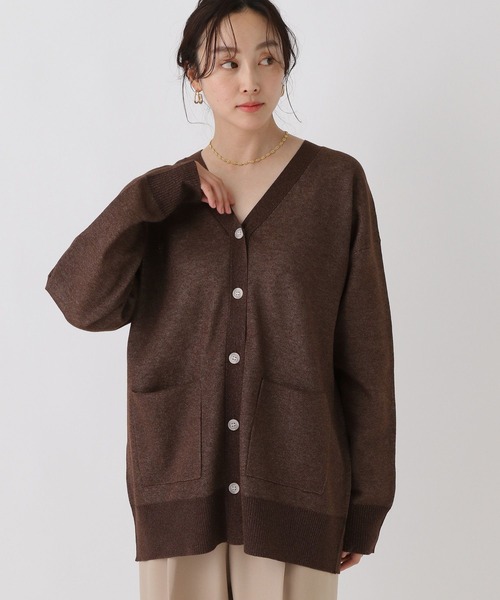 Elura（エルーラ）の「シアジャガードロゴカーディガン/593185（Tシャツ/カットソー・レディース・ブラック/ライトグレー/ブラウン・FREE）」の16枚目の写真