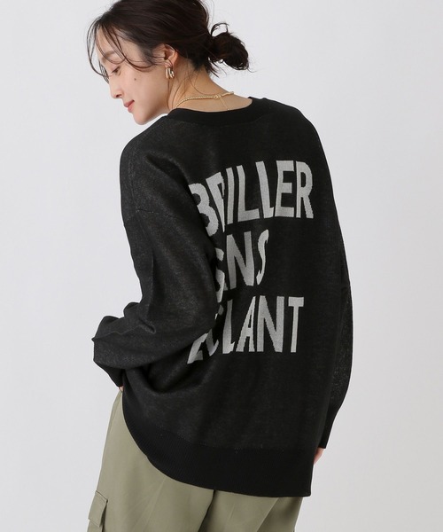 Elura（エルーラ）の「シアジャガードロゴカーディガン/593185（Tシャツ/カットソー・レディース・ブラック/ライトグレー/ブラウン・FREE）」の4枚目の写真