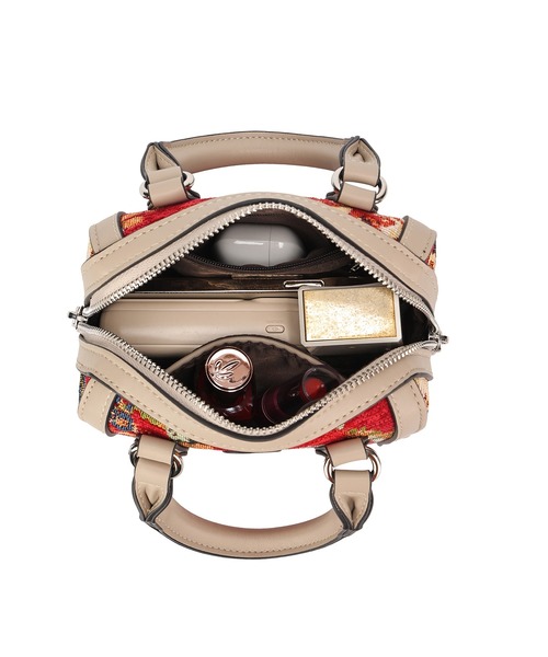 jouetie（ジュエティ）の「【jouetie/ジュエティ】ゴブランフラワー　ミニボストンバッグ（ボストンバッグ・レディース・レッド/グリーン/ブラック/ブルー・FREE）」の5枚目の写真