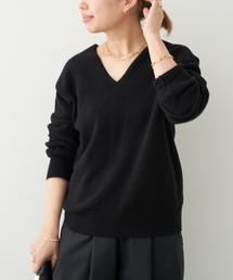 DEUXIEME CLASSE - ワイドスリーブニット　ブラック Deuxieme Classe（ドゥーズィエムクラス）の「Cropped Wide リブ