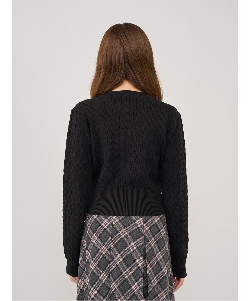 Darich ナローケーブルニットカーディガン ナローケーブルニットカーディガン（カーディガン/ボレロ