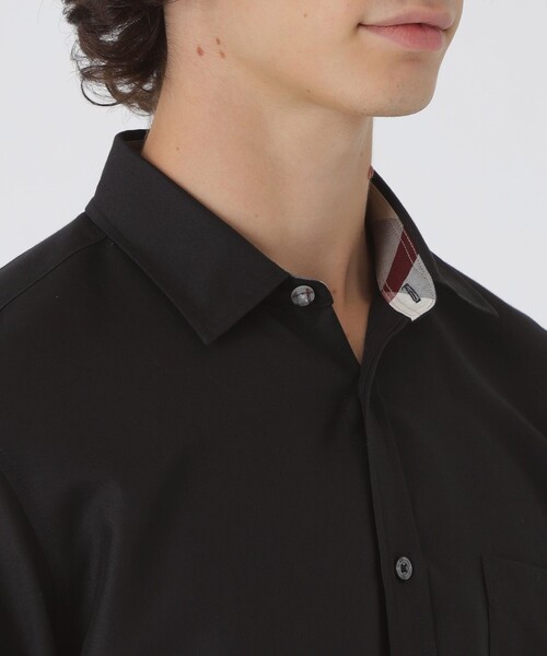 BLACK LABEL CRESTBRIDGE(ブラックレーベル・クレストブリッジ)の「オーガニックコットンピンオックスシャツ(シャツ/ブラウス・メンズ・オフホワイト/ブラック・S/M/L/XL)」の6枚目の写真