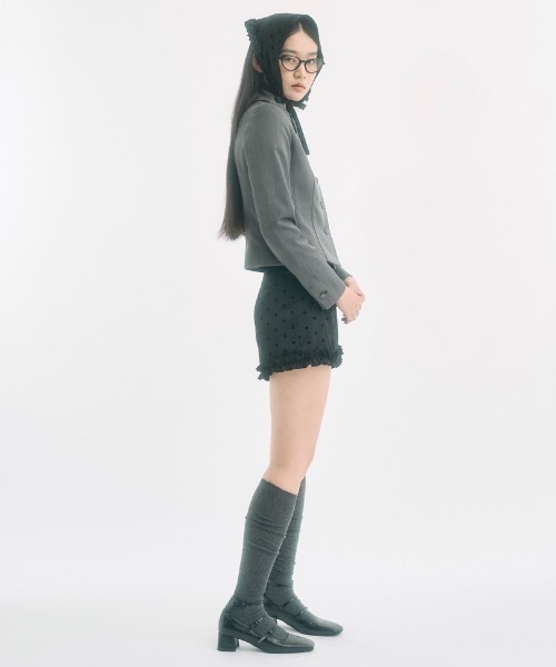 FEKETE(フェケテ)の「polka dot frill shorts / ドットフリルショートパンツ(その他パンツ・レディース・アイボリー/ブラック・SMALL/MEDIUM/LARGE)」の4枚目の写真