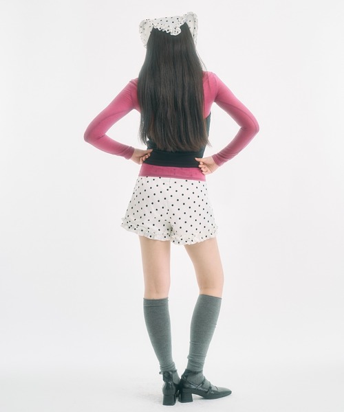 FEKETE(フェケテ)の「polka dot frill shorts / ドットフリルショートパンツ(その他パンツ・レディース・アイボリー/ブラック・SMALL/MEDIUM/LARGE)」の14枚目の写真