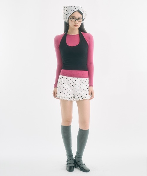 FEKETE(フェケテ)の「polka dot frill shorts / ドットフリルショートパンツ(その他パンツ・レディース・アイボリー/ブラック・SMALL/MEDIUM/LARGE)」の18枚目の写真