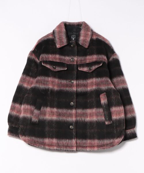 BILLABONG(ビラボン)の「BILLABONG レディース LUCKY STAR ジャケット 【2025年秋冬モデル】/ビラボンチェック柄オーバーシャツジャケット(ブルゾン・レディース・ホワイト系その他/ブルー系その他・MEDIUM/SMALL)」の2枚目の写真