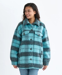 BILLABONG レディース LUCKY STAR ジャケット 【2025年秋冬モデル】/ビラボンチェック柄オーバーシャツジャケット