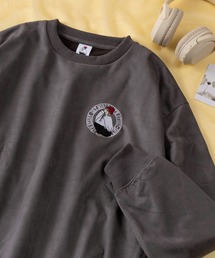 SlashDate（スラッシュデイト）の「【70】【RCG】ワンポイント サークル刺繍 カットスウェード スウェット（スウェット）」