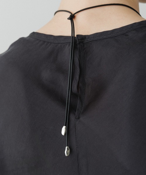 ADAM ET ROPE'（アダムエロペ）の「【EMOELLE】drop end choker（チョーカー・レディース・シルバー・FREE）」の3枚目の写真