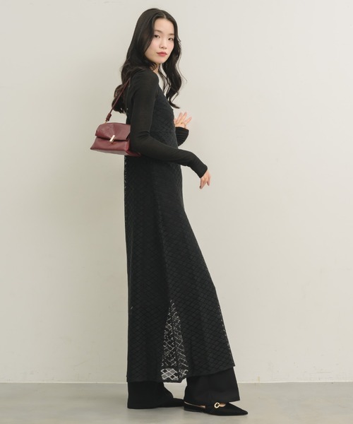 NEUNA（ヌナ）の「レースキャミワンピース（ワンピース・レディース・ブラック/アイボリー・FREE）」の20枚目の写真